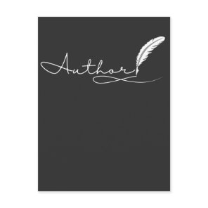 Author Journalist Book Writer Novelist Storyteller Postcard