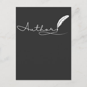 Author Journalist Book Writer Novelist Storyteller Postcard