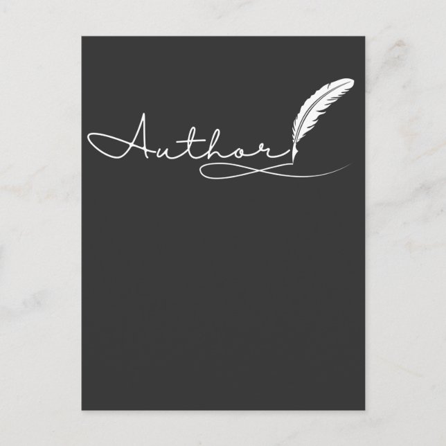 Author Journalist Book Writer Novelist Storyteller Postcard (Front)
