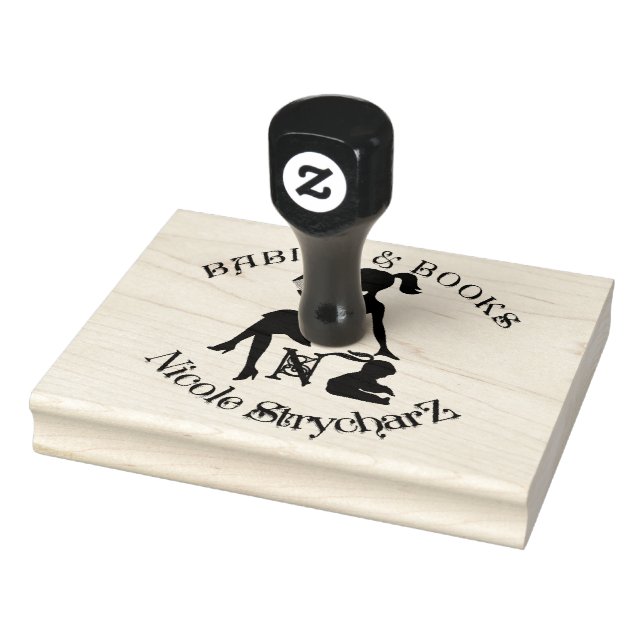 Author Logo (Nicole Strycharz) Rubber Stamp (Stamp)