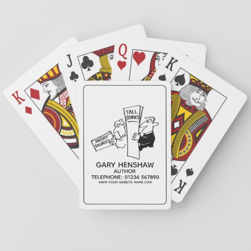 Author or Writer Playing Cards