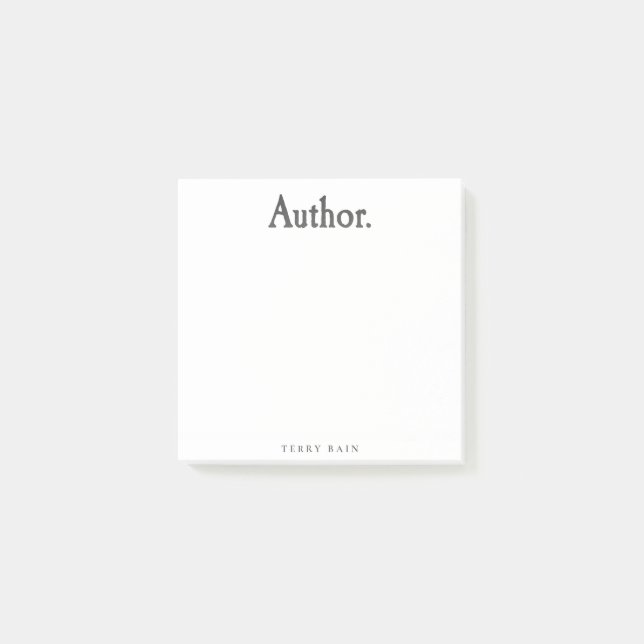 Author. Post-it Notes (Front)