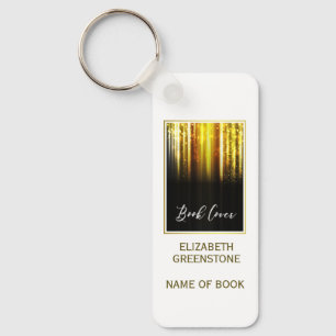 Author Promotional Book Cover Quote Keychain