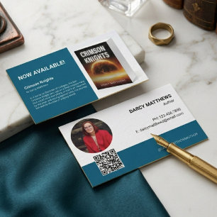 Author Promotional Book Marketing Photo Business Card