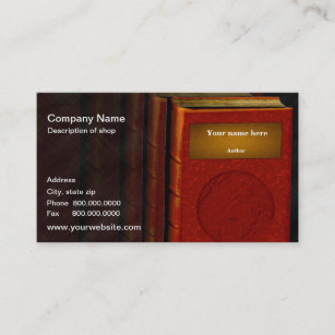 Author/Publisher Business Card