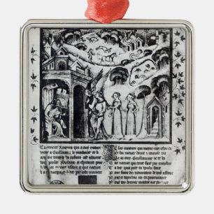 author receiving Love who brings Sweet Thoughts, Metal Ornament
