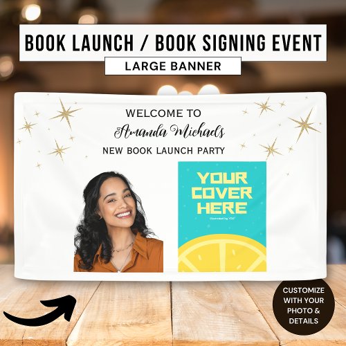 Author Writer Book Launch Party Welcome Banner