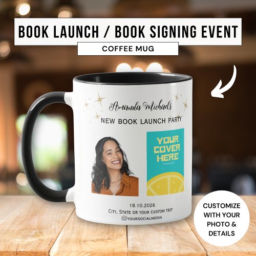 Author Writer Book Launch Signing Promotional  Mug