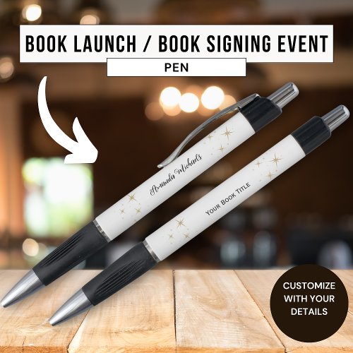 Author Writer Book Launch Signing Promotional  Pen