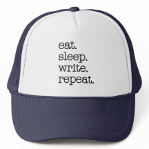 Author Writer Literary Gift Eat Sleep Write Repeat