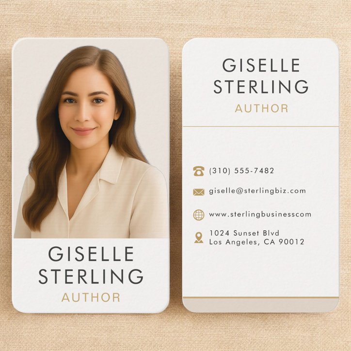 Author Writer Professional Business Card