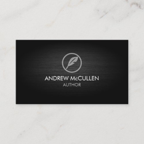 Author Writer Publishing Business Card