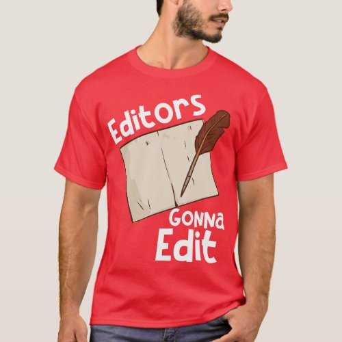 Author Writing Writers Writing Teacher T_Shirt