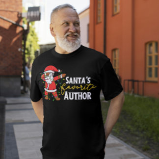 Author Xmas Shirts, Funny Dabbing Santa Tri-Blend Shirt