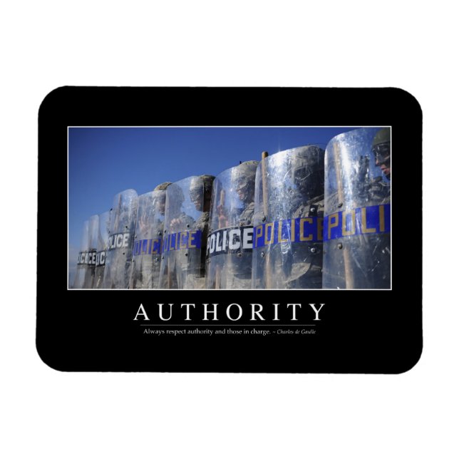 Authority: Inspirational Quote 2 Magnet (Horizontal)