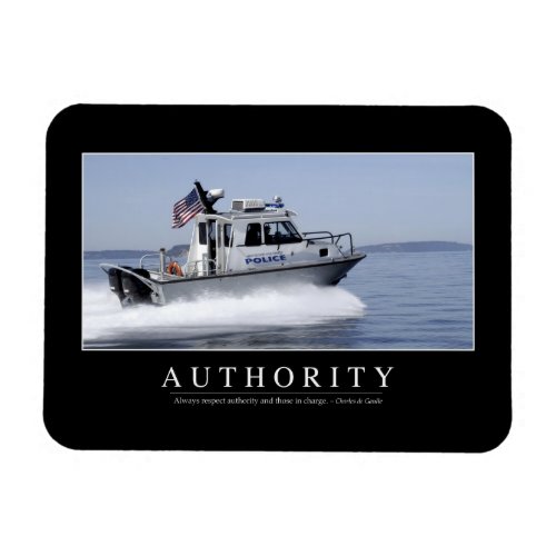 Authority Inspirational Quote Magnet