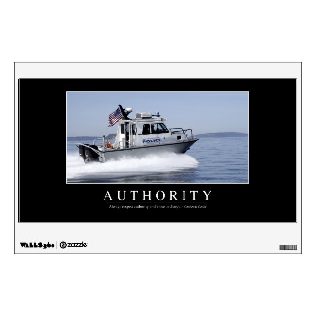 Authority: Inspirational Quote Wall Sticker (Front)