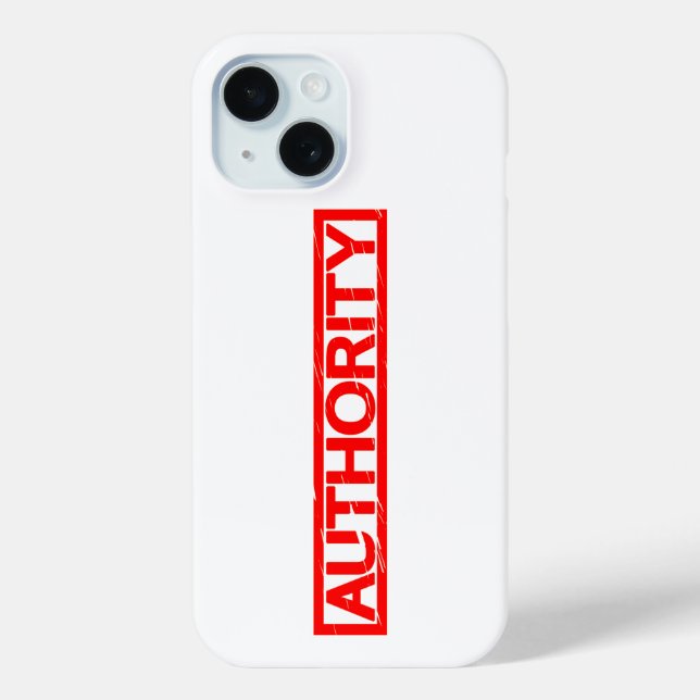 Authority Stamp Case-Mate iPhone Case (Back)