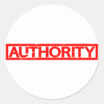 Authority Stamp Classic Round Sticker