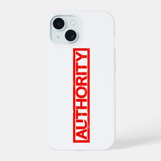Authority Stamp Iphone Case (Back)