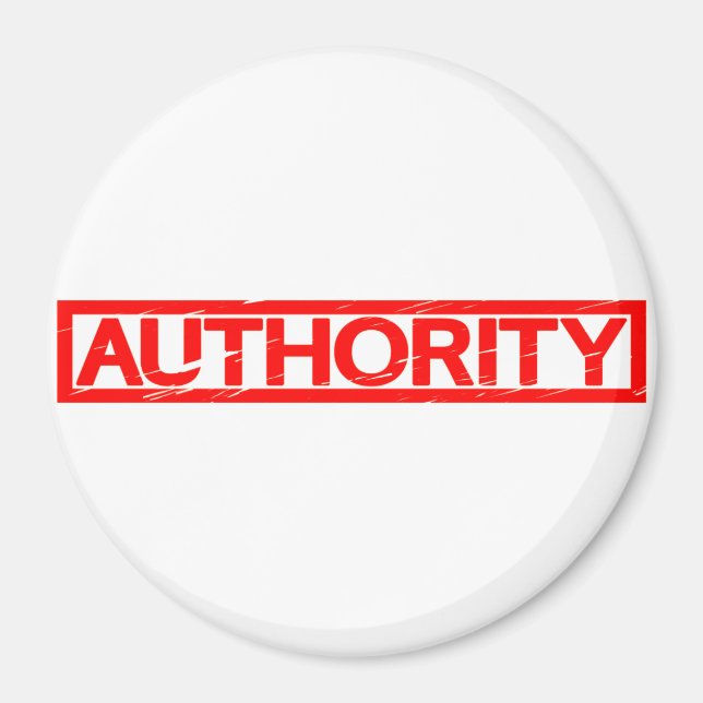 Authority Stamp Magnet (Front)