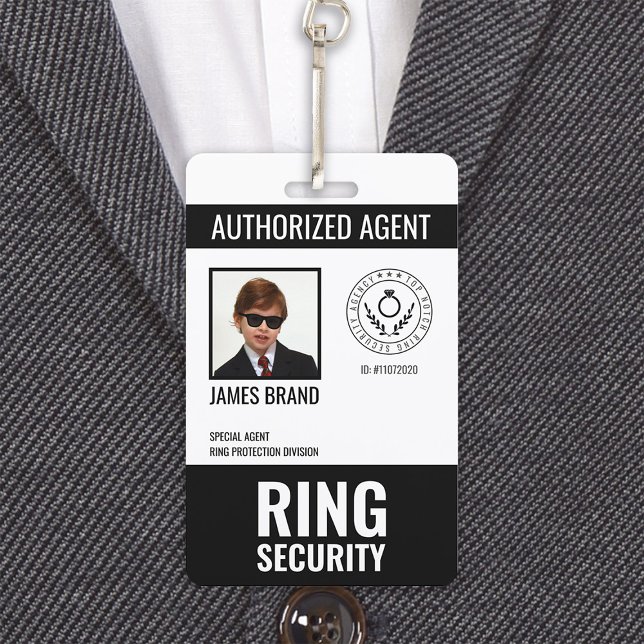 Authorized Agent Ring Bearer Security Badge (Creator Uploaded)