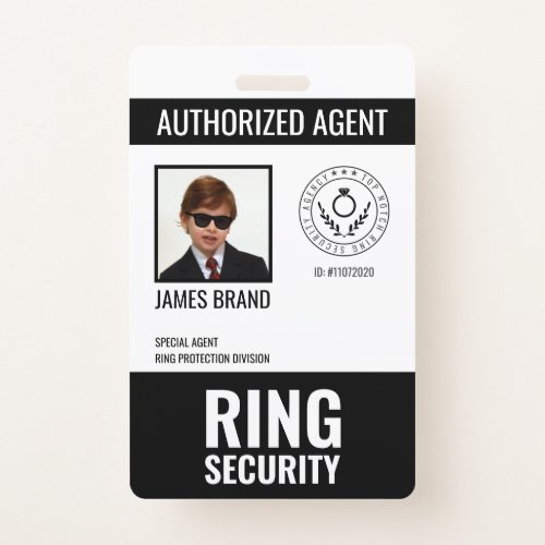 Authorized Agent Ring Bearer Security Badge