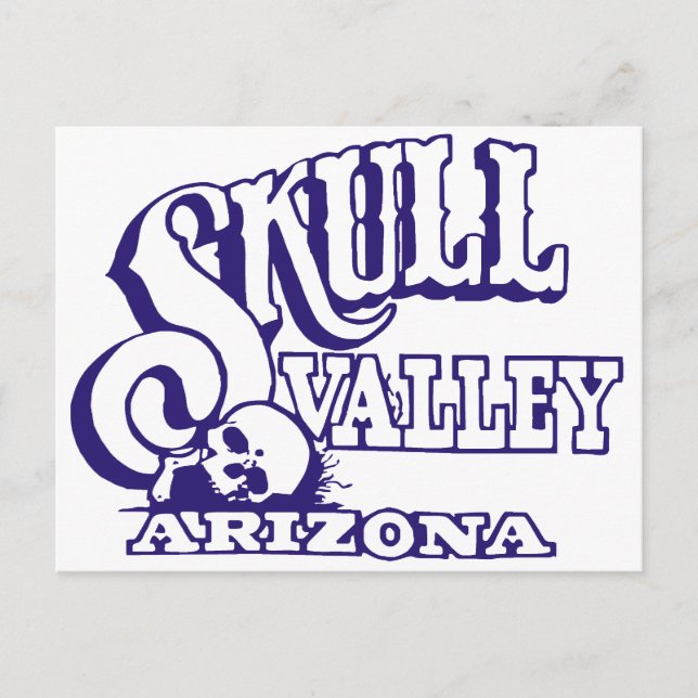 Authorized Skull Valley, Arizona Merchandise Postcard (Front)