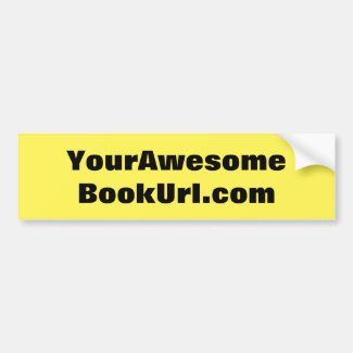 Author's Book or Name / Url on Bumper Sticker