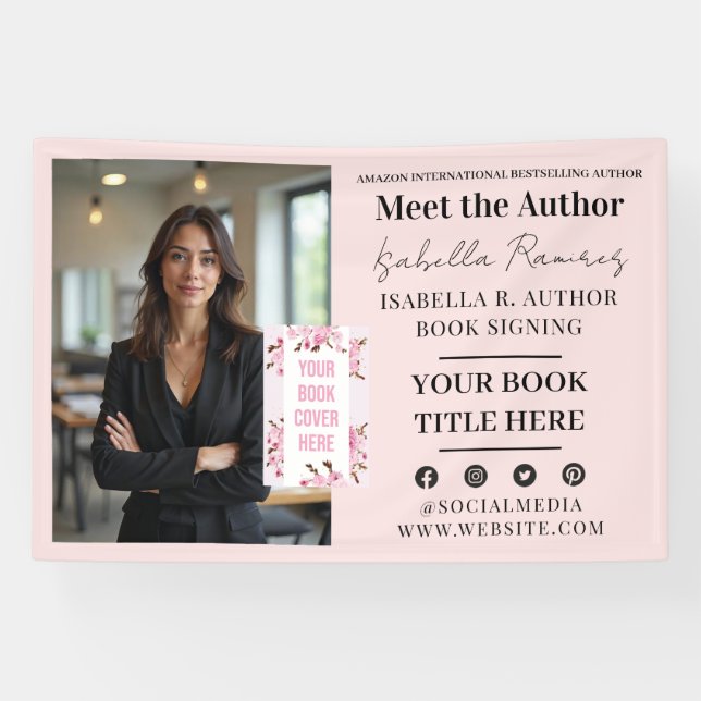 Author's Book Signing & Launch Event Promotion Banner (Horizontal)