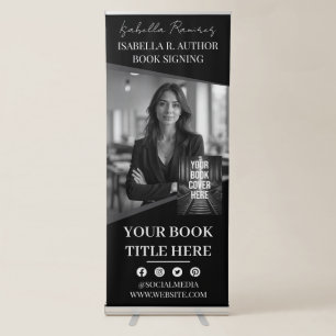 Author's Book Signing & Launch Event Promotion Retractable Banner
