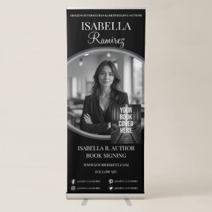 Author's Book Signing & Launch Event Promotion Retractable Banner