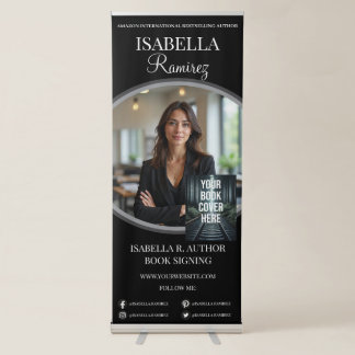 Author's Book Signing & Launch Event Promotion Retractable Banner