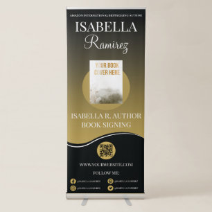 Author's Book Signing & Launch Event Promotion Retractable Banner