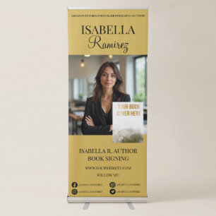 Author's Book Signing & Launch Event Promotion Retractable Banner