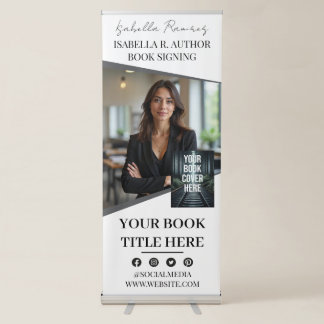 Author's Book Signing & Launch Event Promotion Retractable Banner
