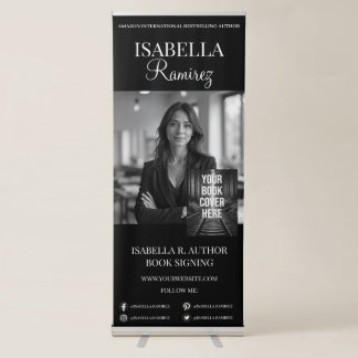 Author's Book Signing & Launch Event Promotion Retractable Banner