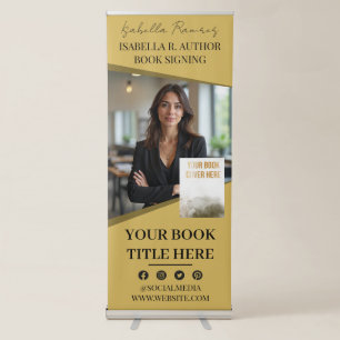 Author's Book Signing & Launch Event Promotion Retractable Banner
