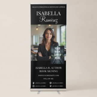 Author's Book Signing & Launch Event Promotion Retractable Banner