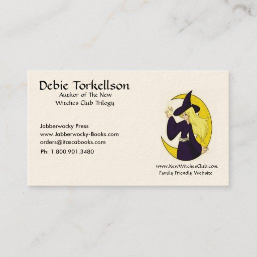 Customizable Author's  business card