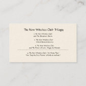 Author's  business card (Back)