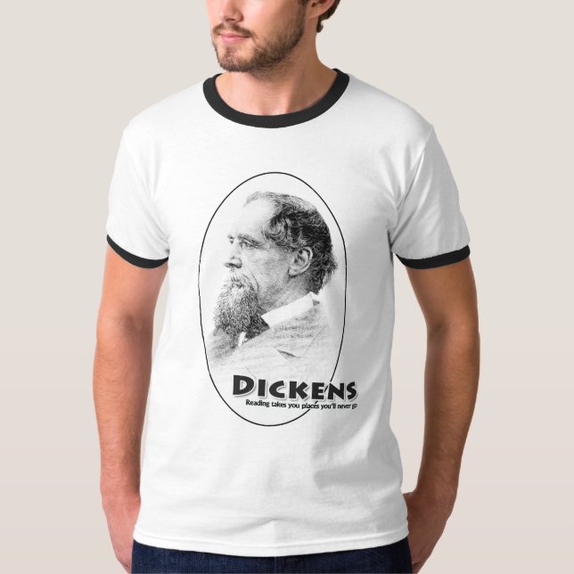 Authors-Dickens ringer T-Shirt (Front)