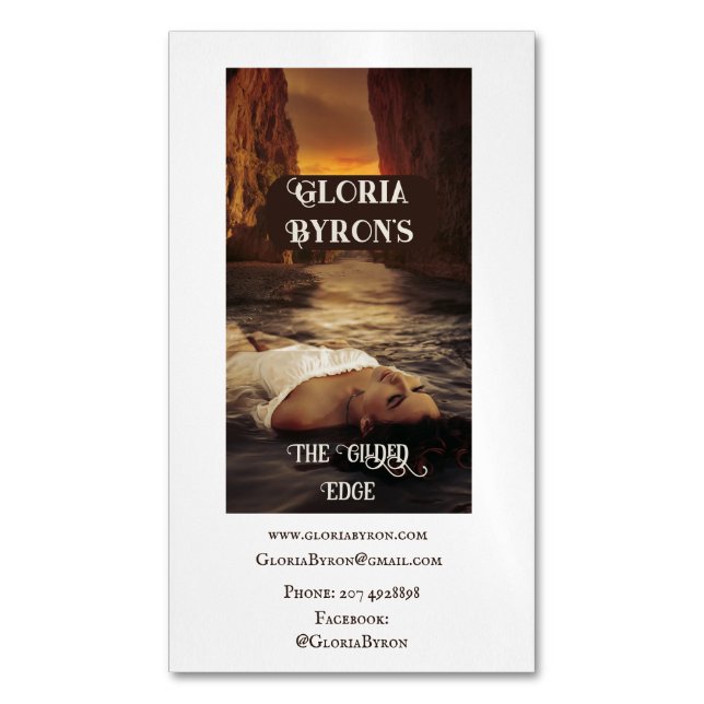 Author's Promotional Material Bookcover Business Card Magnet (Front Vertical)