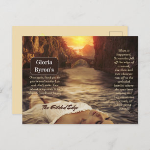 Author's Promotional Material Gilded Edge Postcard