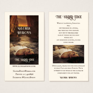 Author's Promotional Material Gilded Edge Profile