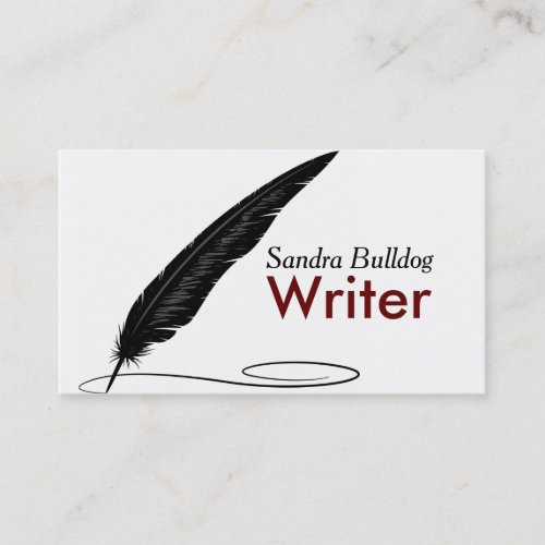 AUTHORS  WRITERS Business Card