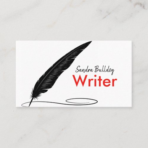 AUTHORS  WRITERS Business Card