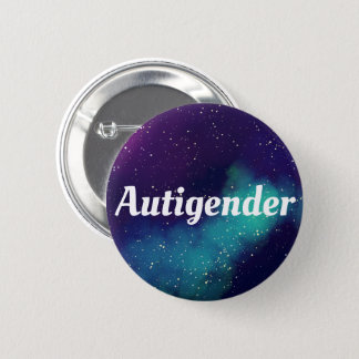 Autigender Customizable Galaxy Identity Pinback Button