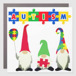 Autism - 7" x 7" Square Car Magnet
