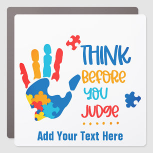 Autism - 7" x 7" Square Car Magnet